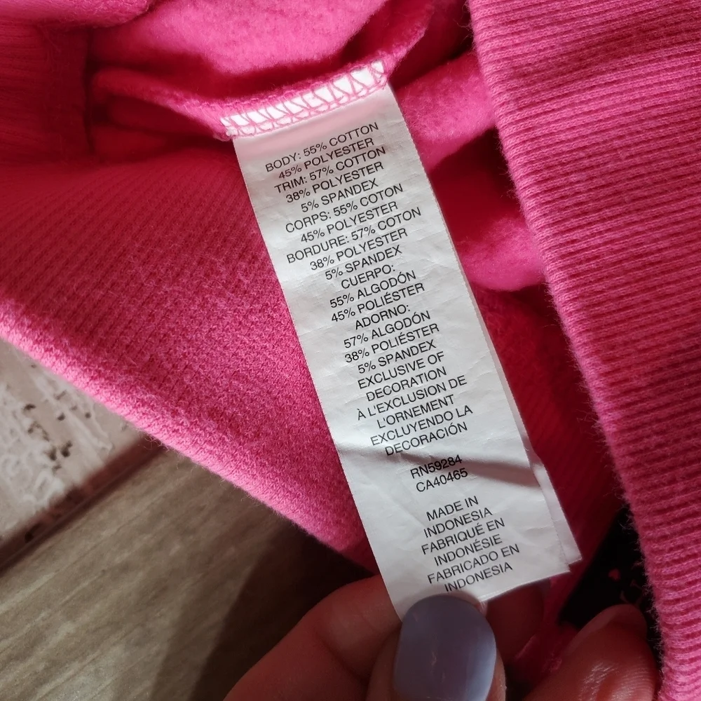 The Children’s Place Pink & Silver LOVE Jogger Sweatpants Girls Size Large 10/12